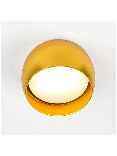 Светильник накладной General Lighting Systems, Чаша, 50 Вт, GX53, на 1 лампочку, IP20, 9х9х5 см, Спот, золотой, 661336