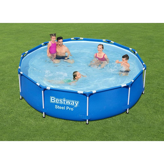 Бассейн каркасный Bestway, 305х76 см, Steel Pro, 56679, фильтр-насос, 4678 л