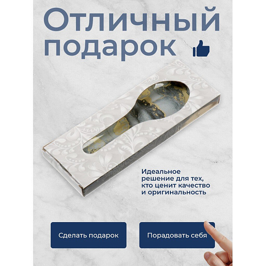 Подставка для ложки, стекло, 8х23.5 см, Daniks, Флюид