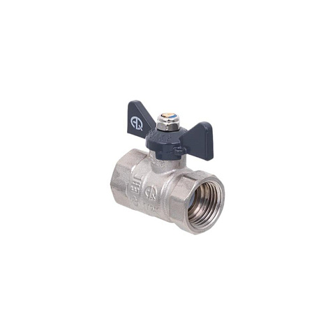 Кран для воды, 1/2", г-г, ручка-бабочка, AquaLink 1155