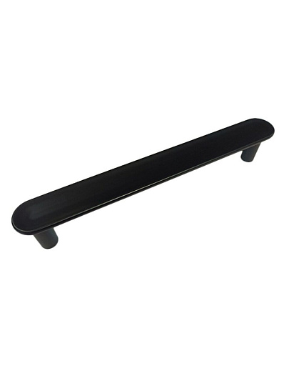 Ручка-скоба мебельная Trodos, DMZ-22650, 128 мм, ЦАМ, черный матовая, 303627