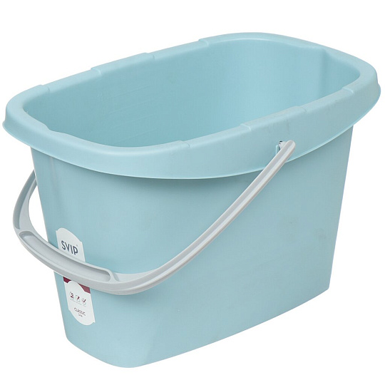 Ведро пластик, 13 л, в ассортименте, хозяйственное, со сливом, Svip, Классика, SV5007