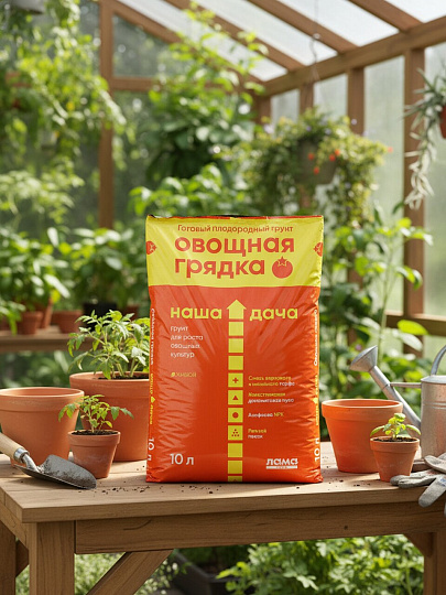 Грунт Овощная грядка, 10 л, Наша Дача