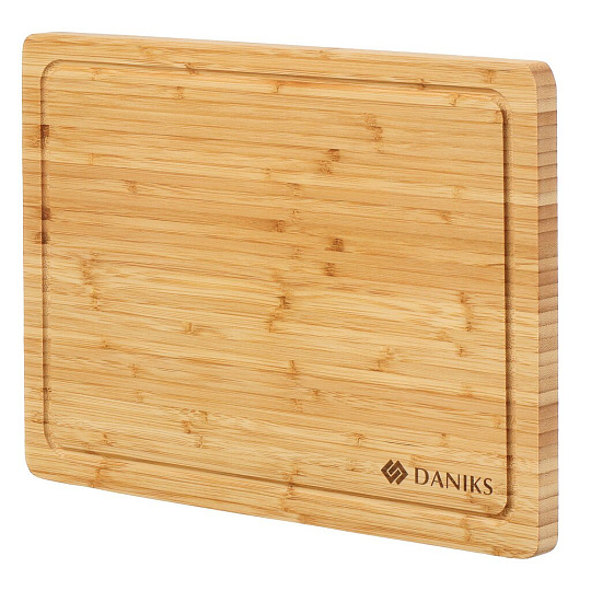 Доска разделочная бамбук, 42х30х2 см, прямоугольная, Daniks, H-1717XL