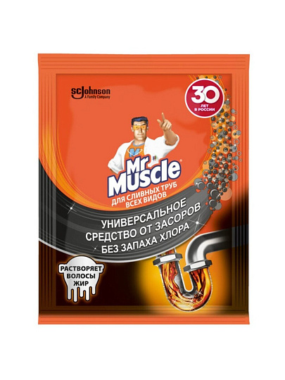 Средство от засоров Мистер Мускул, 70 г