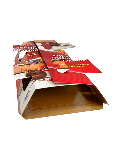 Родентицид Бдительный страж, от грызунов и насекомых, домик без приманки, 2 в 1, ловушка клеевая