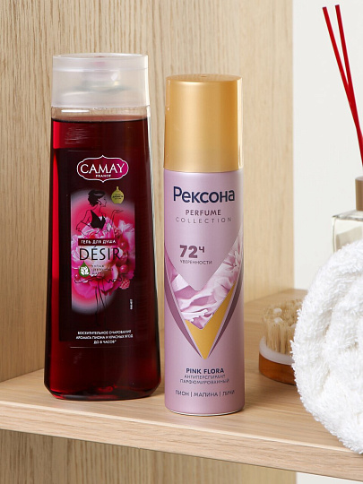 Набор подарочный жен, Camay + Рексона, гель для душа, 250 мл + дезодорант, 150 мл, спрей