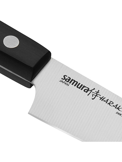 Нож кухонный Samura, Harakiri, для овощей, нержавеющая сталь, 9.9 см, рукоятка пластик, SHR-0011B/K