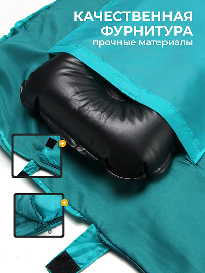 Спальный мешок одеяло, 205х90 см, 4 °C, 8 °C, 2 слоя, полиэстер, холлофайбер, в ассортименте, Bestway, 68101