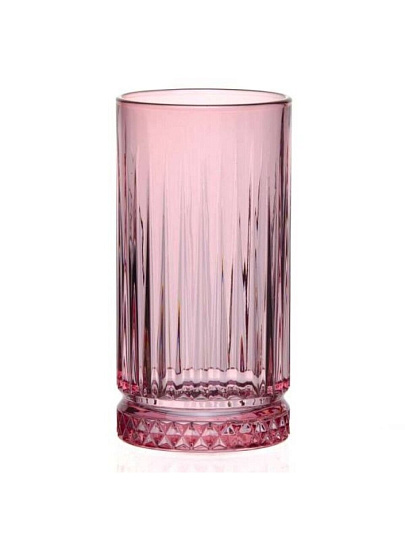 Стакан 450 мл, стекло, Pasabahce, Elysia Энжой, розовый, 520015SLBP