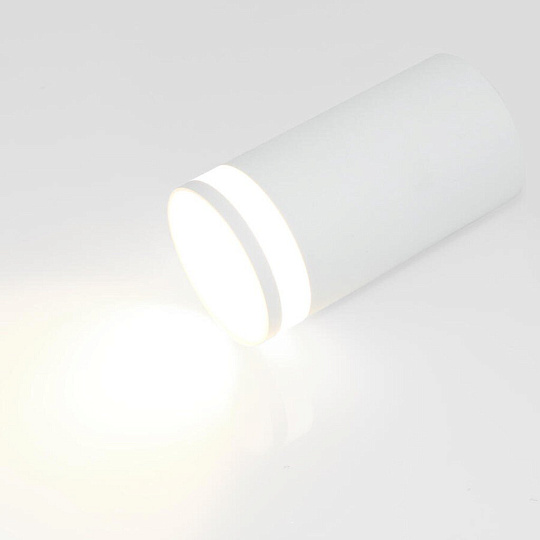 Светильник накладной General Lighting Systems, Башня, 50 Вт, GU10, на 1 лампочку, IP20, d5.5х10 см, Спот, белый, 661806