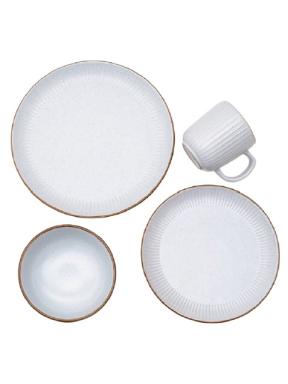 Сервиз столовый керамика, 16 предметов, на 4 персоны, Jewel, Камилла, ПС0002-15