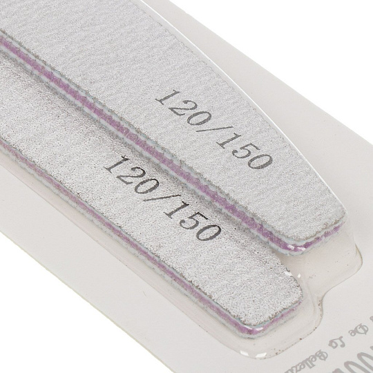 Пилка маникюрная зернистость 120/150, 2 шт, G020014