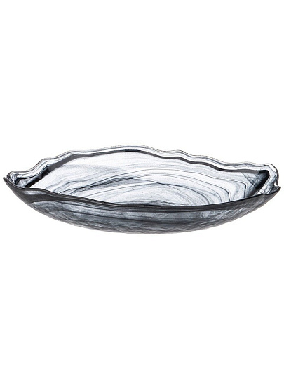 Блюдо стекло, овальное, 15.5х28 см, Murano, Bronco, 336-191