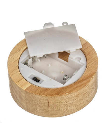 Фигурка декоративная стекло, 15х20 см, с подсветкой, белая, A020097