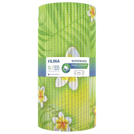 Коврик для ванной, 0.36х0.69 м, ПВХ, Вилина, Paradise, FV12