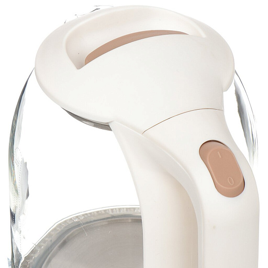 Чайник электрический Gelberk, GL-404, 1.8 л, 1500 Вт, скрытый нагревательный элемент, LED подсветка, стекло