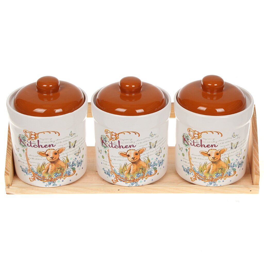 Ф Банки д/сып.прод./дер.подст. 3шт Ягненок 600мл + подар упак SL0200112