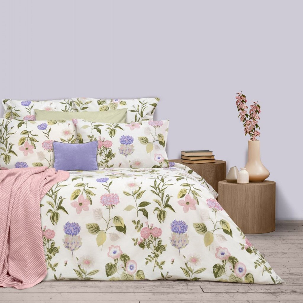 Постельное белье Sova&amp;amp;Javoronok 1.5-спальное перкаль (простыня 145х215 см, 2 наволочки 70х70 см, пододеяльник 143х215 см) Лесная поляна