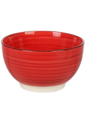 Салатник керамика, круглый, 14х8 см, Scarlet, Domenik, DMD004