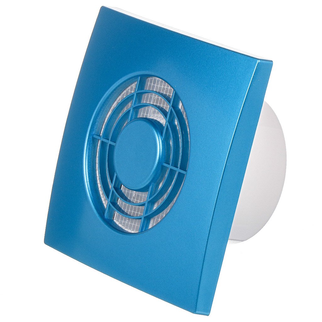 Вентилятор вытяжной настенный, Event, 98 мм, обратный клапан, синий, Зефир, 100Сок вентилятор вытяжной настенный event 98 мм обратный клапан перламутр зефир 100сок