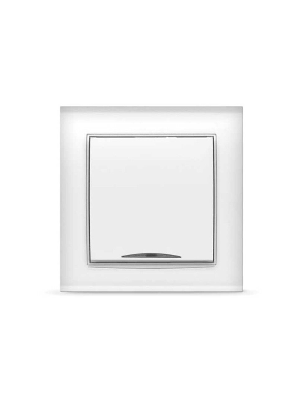 Выключатель скрытой установки, одноклавишный, без заземления, 10 А, пластик, IP20, белый, UNIVersal, Бриллиант, 7947397