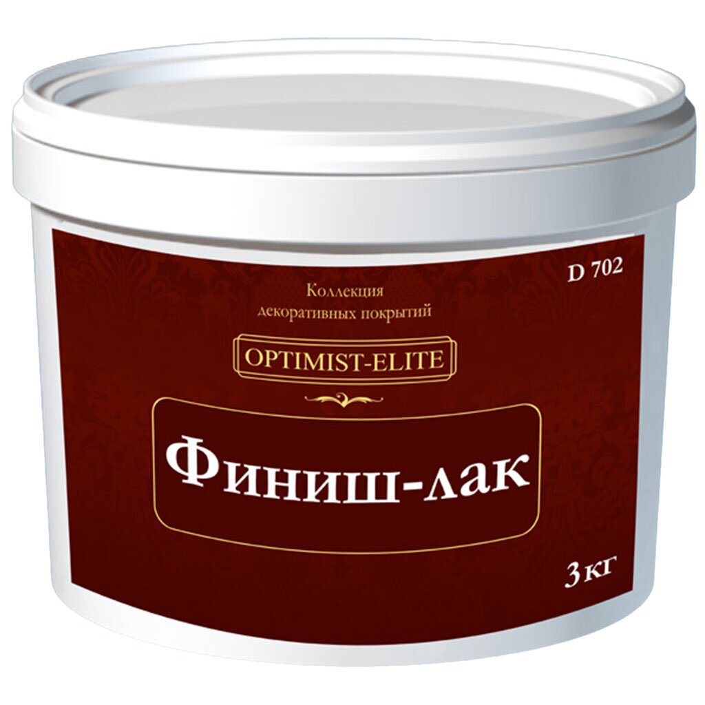 Лак Оптимист, Финиш, D702, полуглянцевый, акриловый, 3 кг
