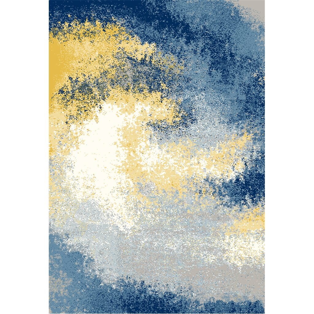 Ковер интерьерный 1.33х1.9 м, Silvano, Млечный путь, прямоугольный, синий, 217168B