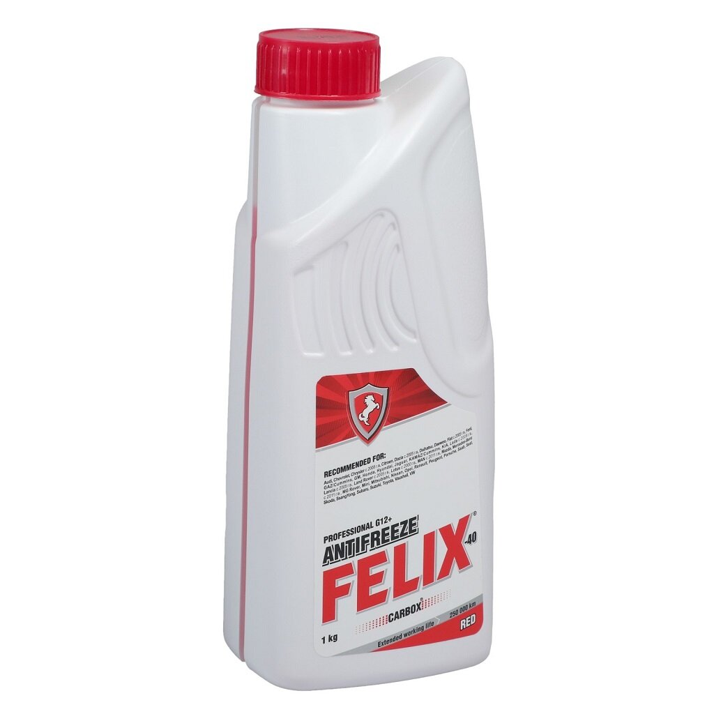 Антифриз Felix, ТС-40, G12+, 1 кг, красный антифриз felix тс 40 g12 1 кг красный