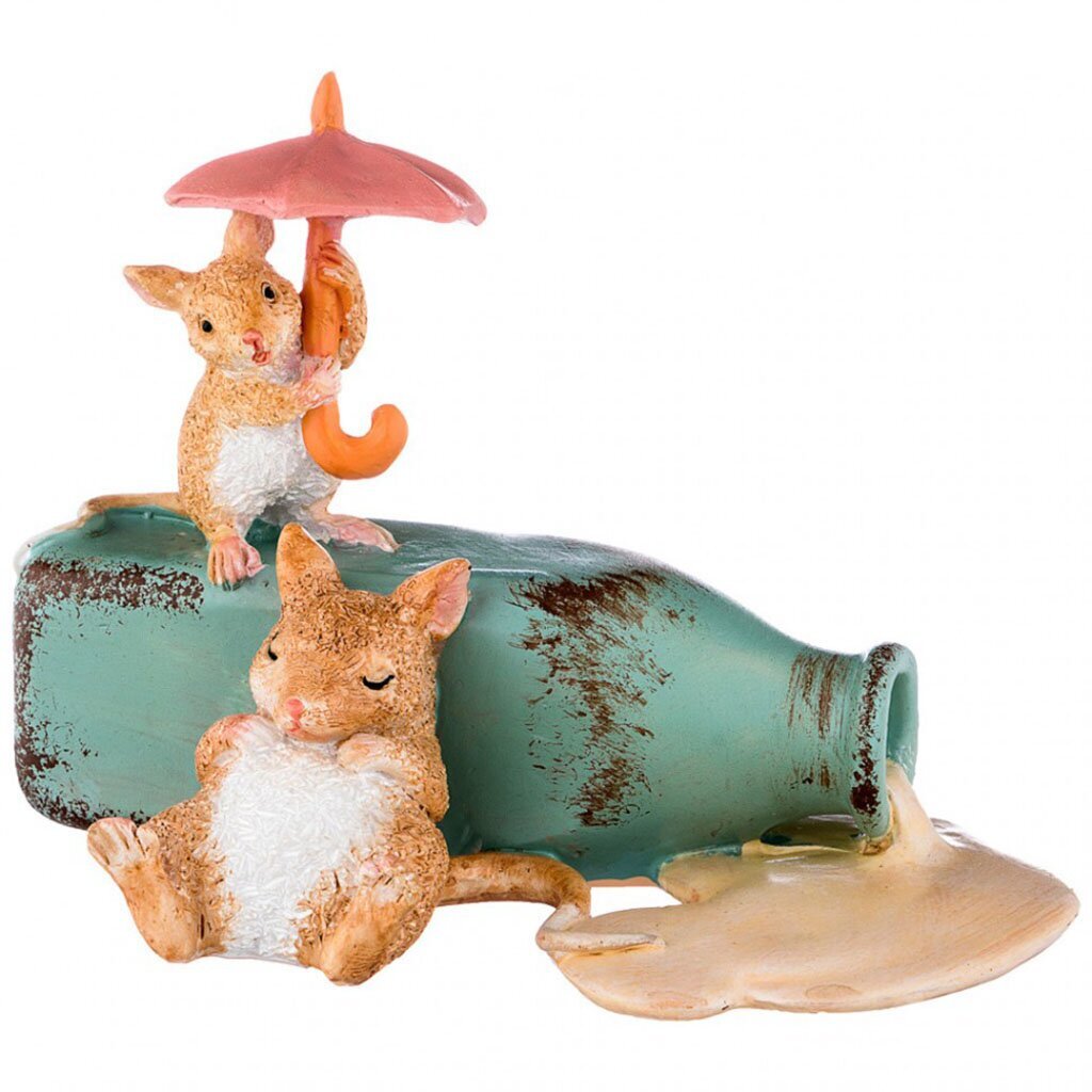 Фигурка декоративная Кошки-мышки, 12х7.5х8 см, 450-745