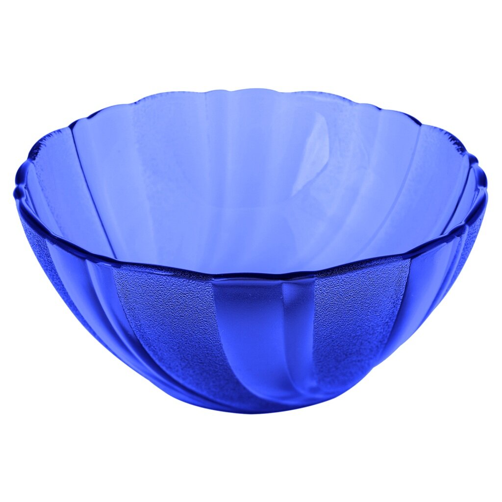 Салатник стекло, круглый, 19 см, Sea brim Saphir, 50166-06 тарелка обеденная стекло 21 см круглая sea brim saphir 50186 06 синяя