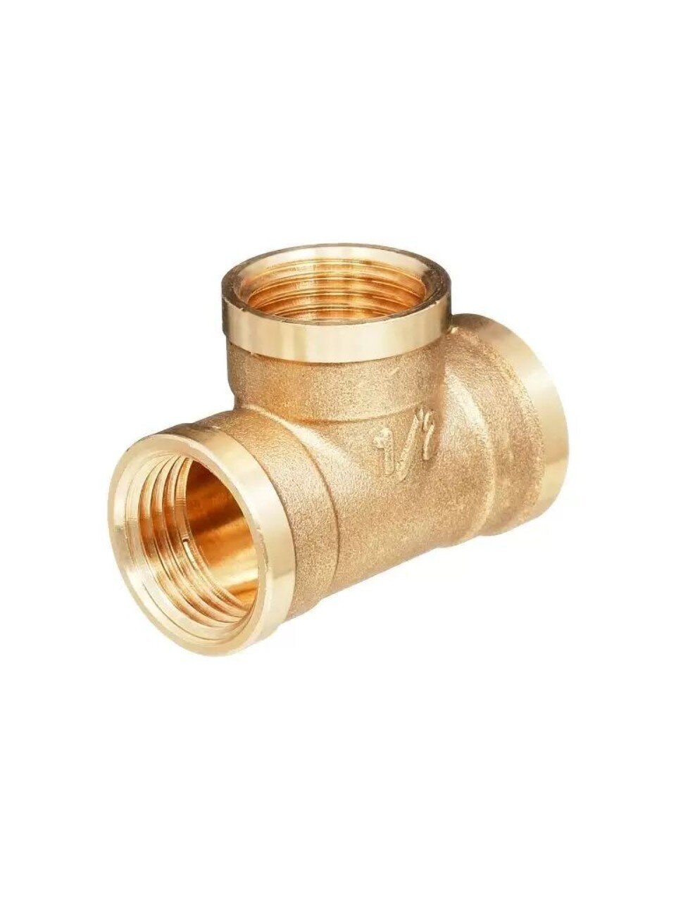 Тройник 1/2'', г-г-г, латунь, БАЗ
