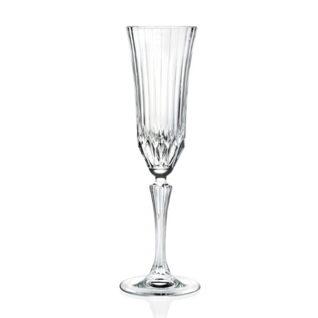 Бокал для шампанского, 180 мл, хрустальное стекло, 6 шт, RCR, Adagio, 28271 бокал для шампанского 160 мл стекло шампань y4 6295