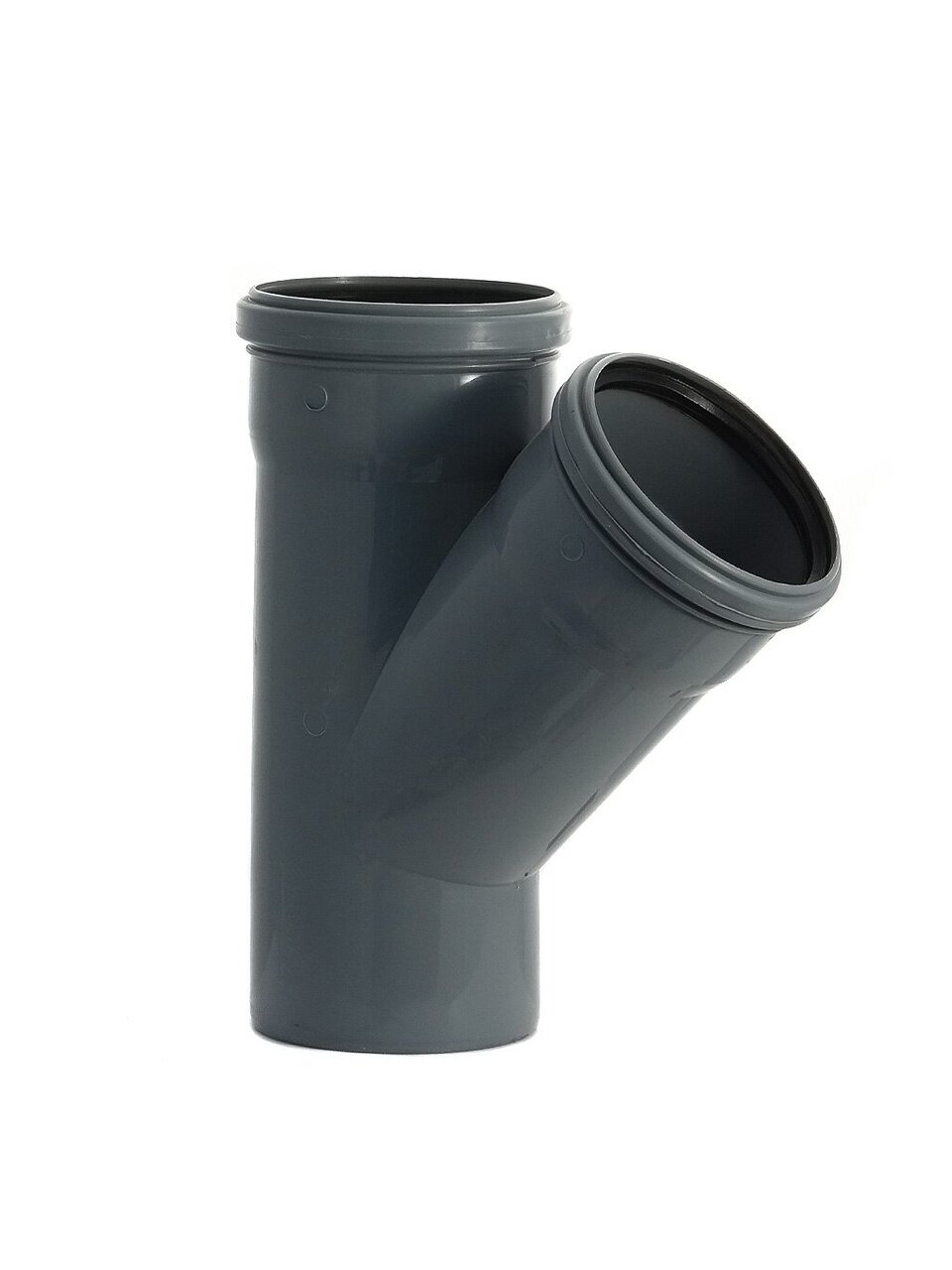 Тройник канализационный 110х110 мм, 45 °, РосТурПласт, полипропилен, 36575