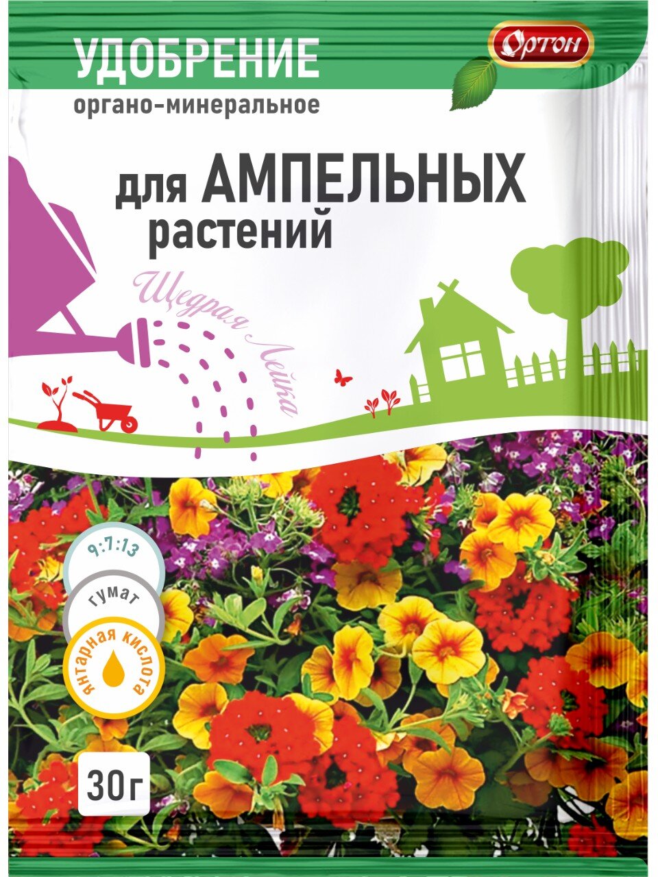 Удобрение Тукосмесь, для ампельных культур, органоминеральное, 30 г, Ортон