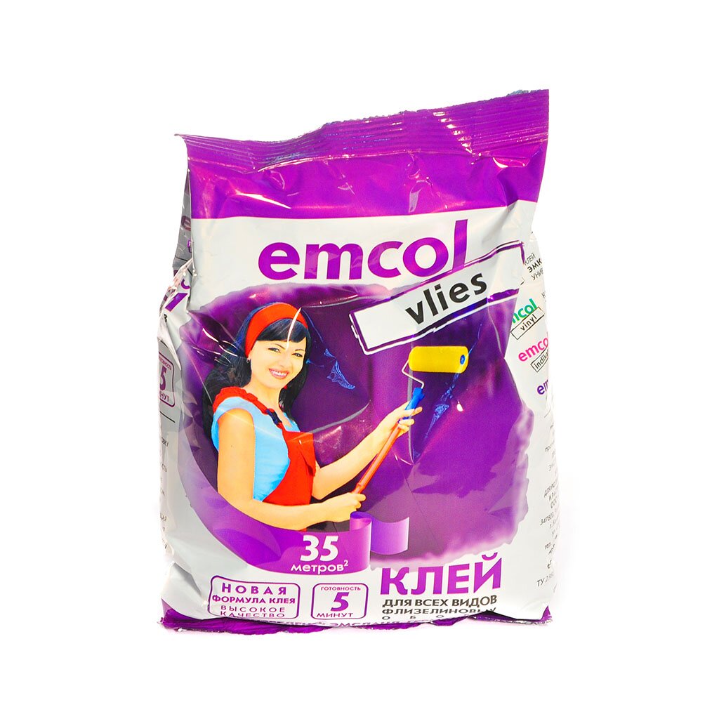 Клей для флизелиновых обоев, EMCOL, 250 г клей для флизелиновых обоев экокласс emcol 200 г