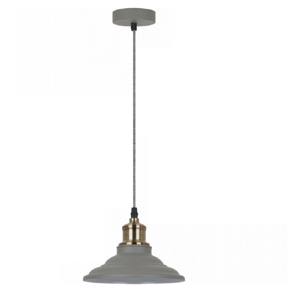 Светильник подвесной Camelion, Loft PL-600 C68, 40 Вт, E27, на 1 лампочку, IP20, 20.2х20.2х126 см, серый, старинная медь, 13093