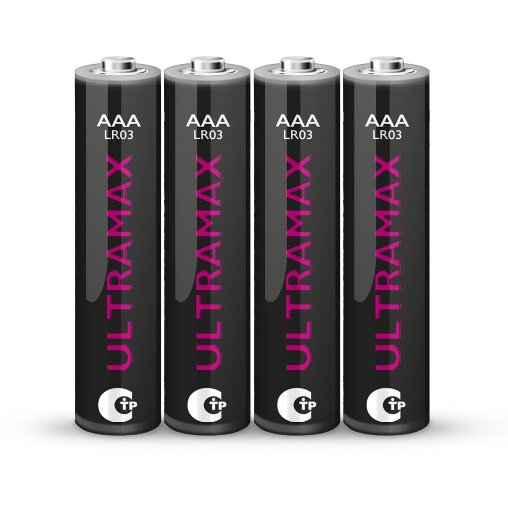 Батарейка ФАZА, ААА (LR03, 24A), Ultra Max, щелочная, блистер, 4 шт, 5043084