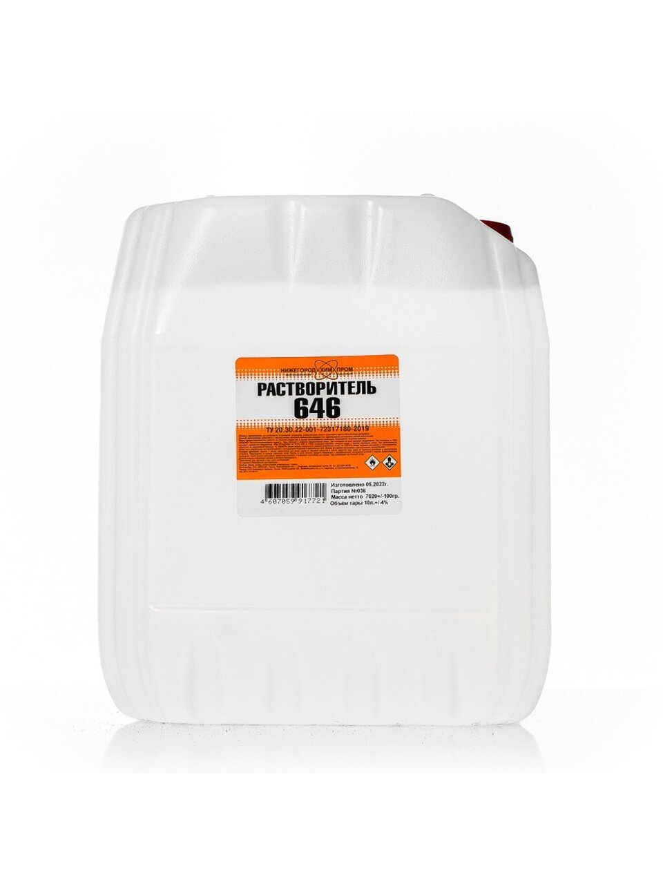 Растворитель 646, 10 л, НХП, ТУ