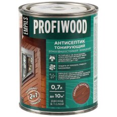 Антисептик Profiwood, для дерева, тонирующий, красное дерево, 0.6 кг