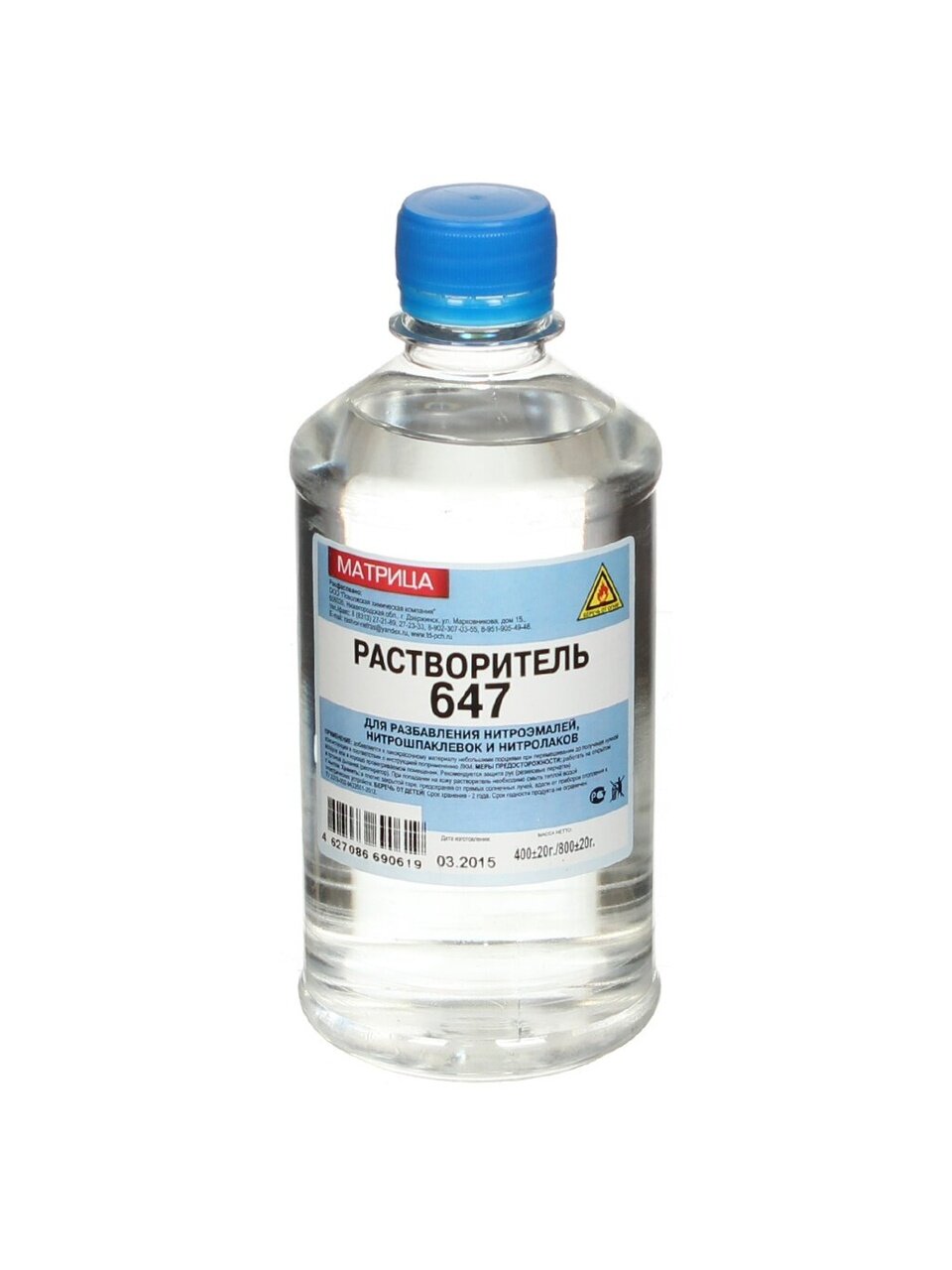 Растворитель 647, 0.5 л, Матрица, ТУ
