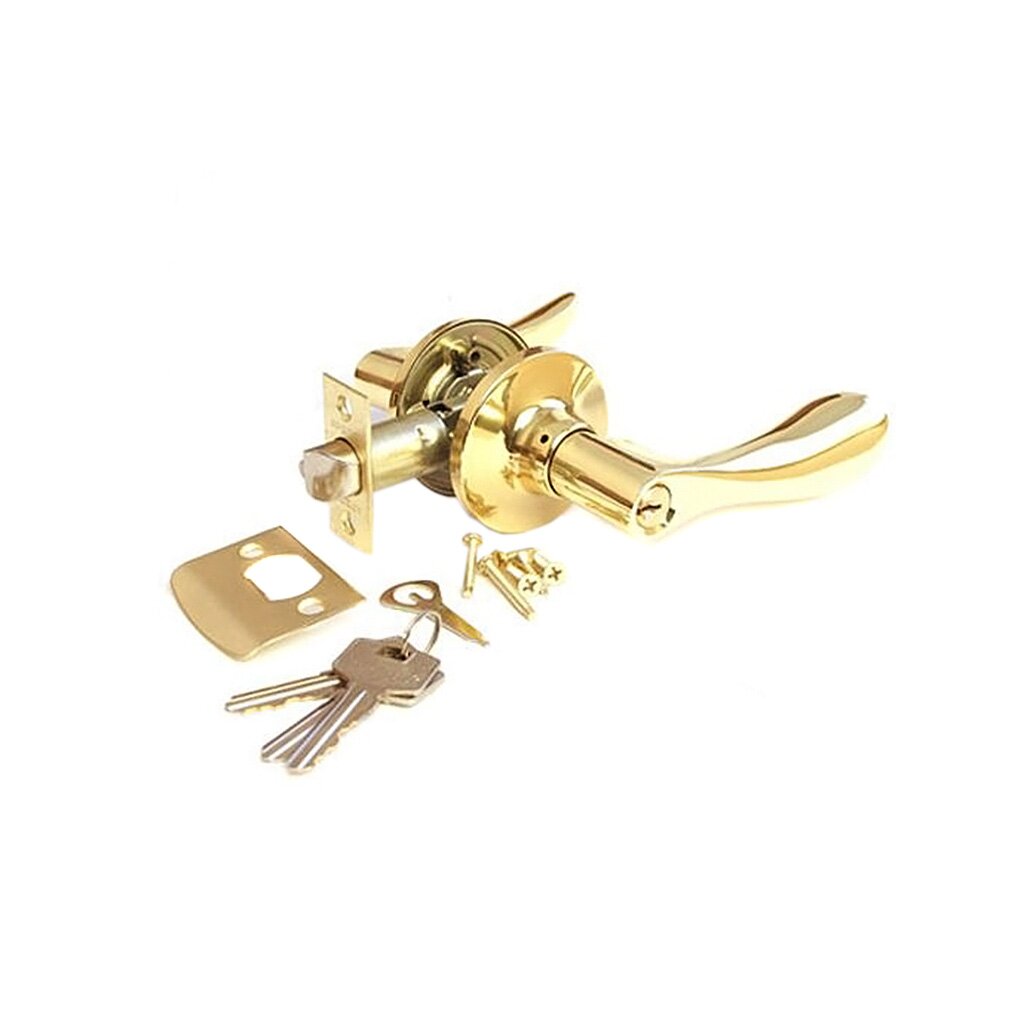 Защелка Apecs, 0891-01-G, ключ/фиксатор, золото, ЦАМ ключ из желтого металла