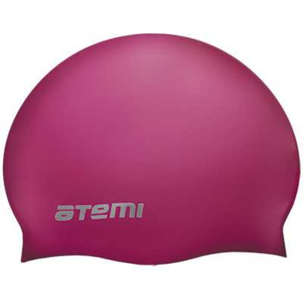 Шапочка для плавания Atemi, силикон, вишневая, SC104, 00000023871