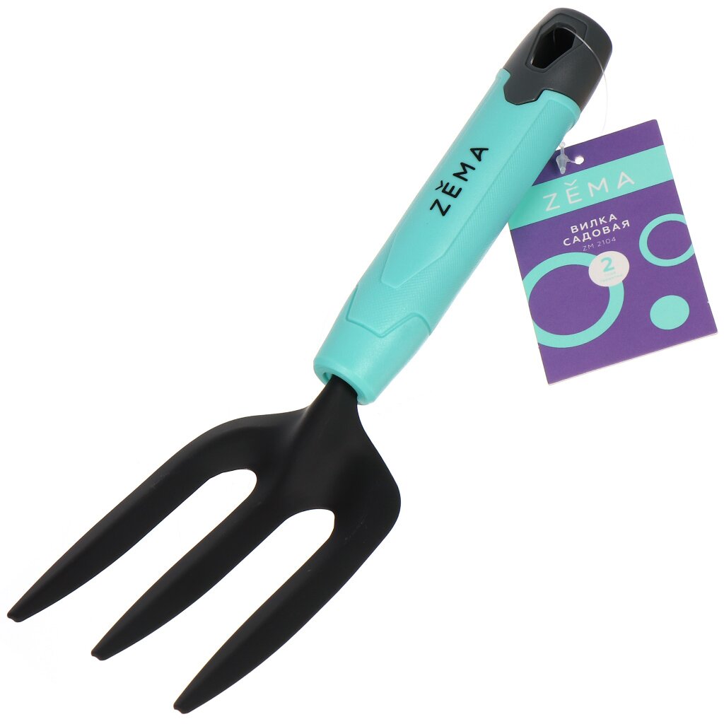 Вилка садовая нержавеющая сталь, рукоятка пластик, Zema, Накаба, ZM 2104 набор для барбекю naterial beta нержавеющая сталь щипцы вилка нож лопатка щетка для чистки