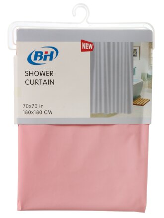 Розовая однотонная