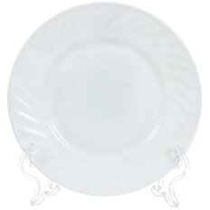 Тарелка десертная, стеклокерамика, 15 см, круглая, Кристалл, Daniks, BY23HP60