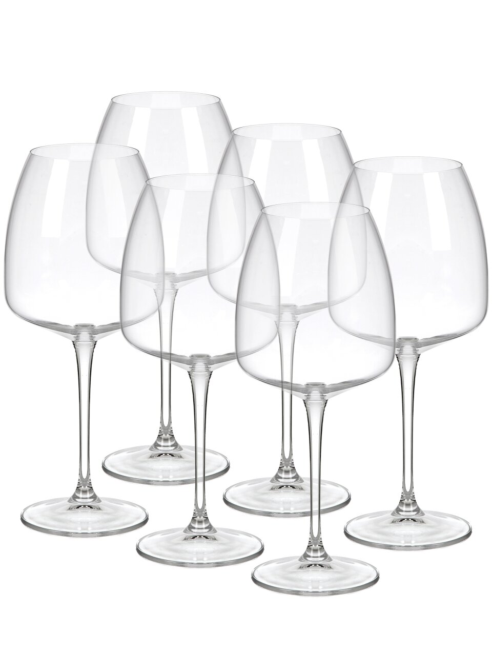Бокал для вина, 610 мл, стекло, 6 шт, Bohemia, Anser, с баром, 91L/1SF00/0/00000/610-664