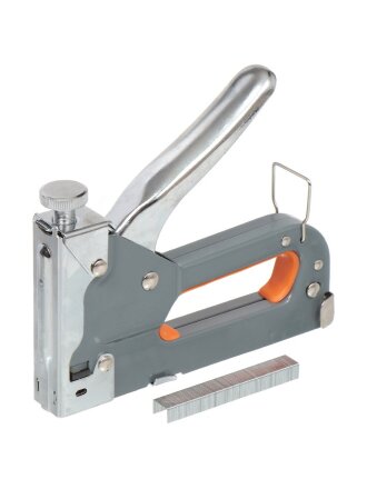 Степлер строительный регулируемый, 4-14 мм, тип скоб 53, Jober, 391001
