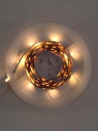 Лента светодиодная SMD 5050, 30 светодиодов/метр, 12 В, 7.2 Вт, IP20, 3 м, адаптер, General Lighting Systems, GLS-5050-30-7.2-12-IP20-PRO-3-3-KIT, 501621