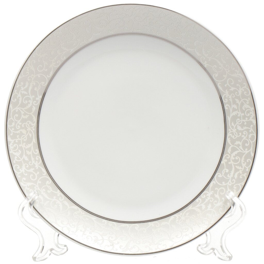 Тарелка десертная, фарфор, 19 см, круглая, Symphony, Fioretta, TDP353 тарелка десертная 20 см 2 шт фарфор f белая ideal white